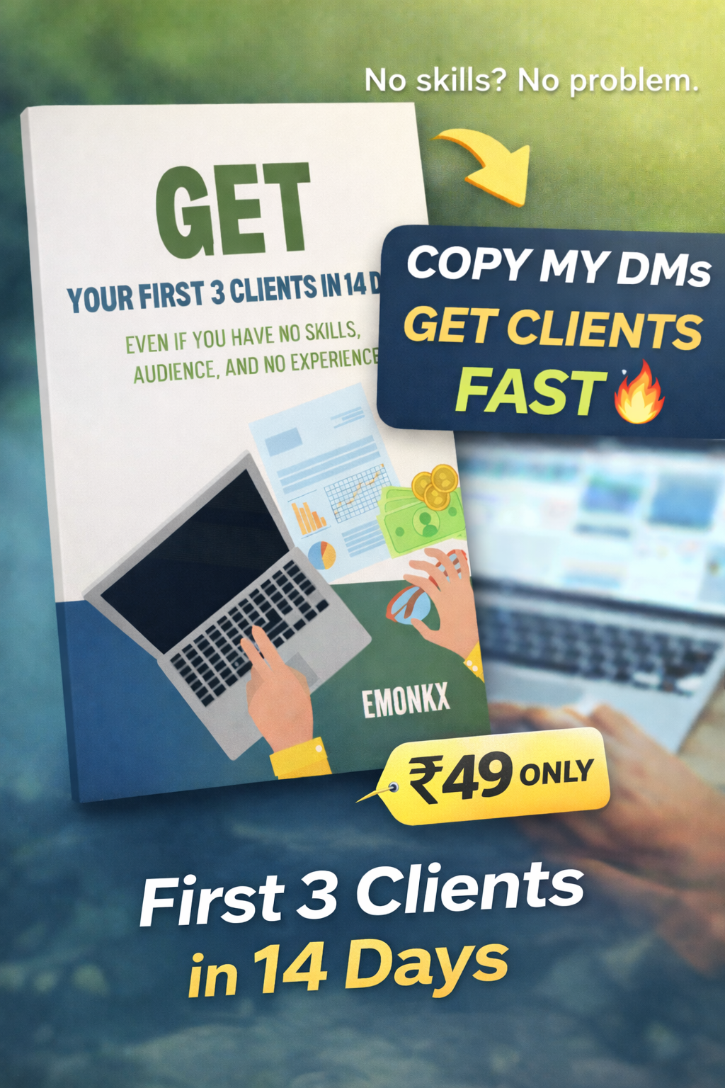 First 3 Clients System – Copy Paste DM Kit (Get Clients in 14 Days)