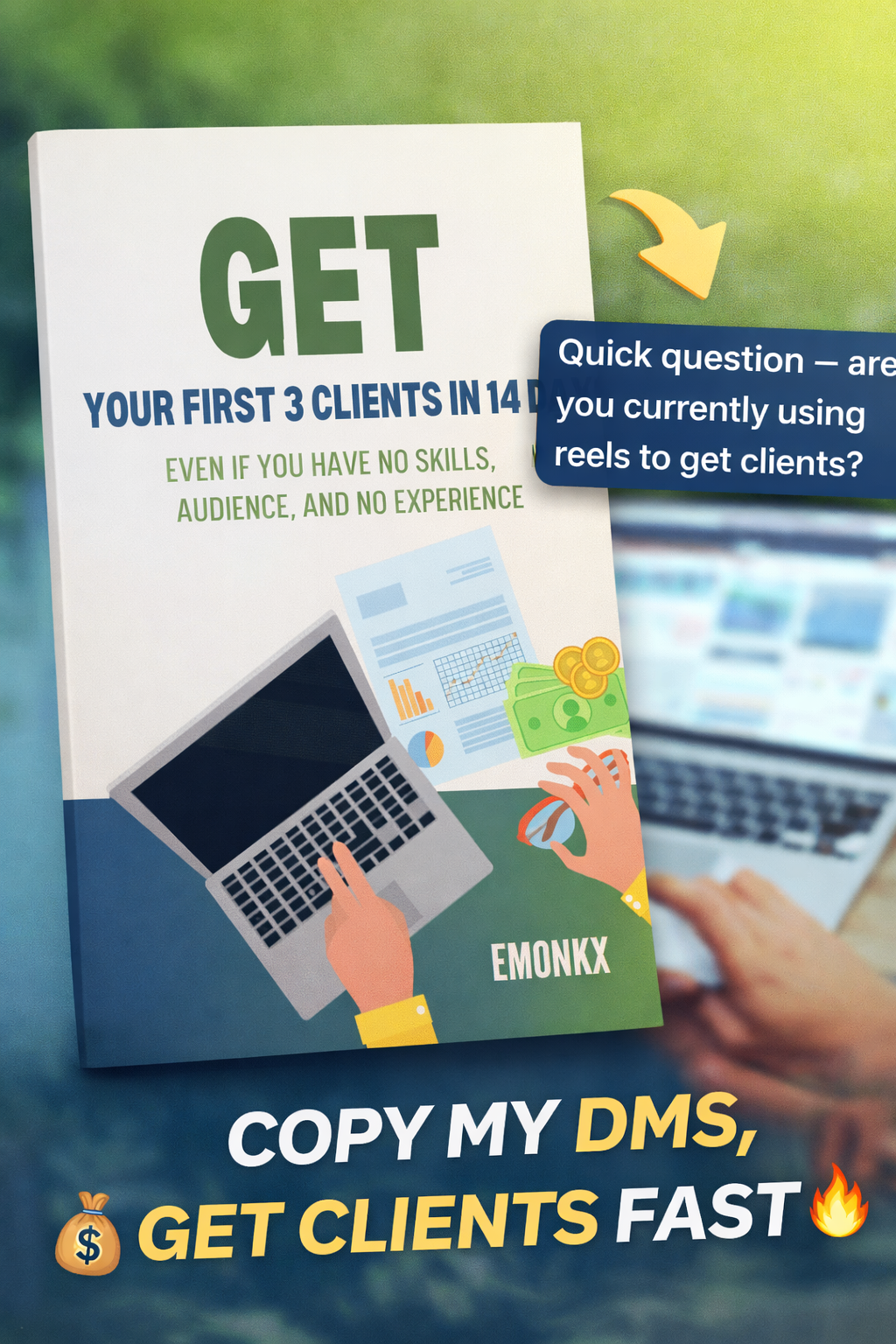First 3 Clients System – Copy Paste DM Kit (Get Clients in 14 Days)